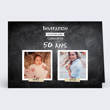 Invitation Anniversaire Adulte Avant-Après