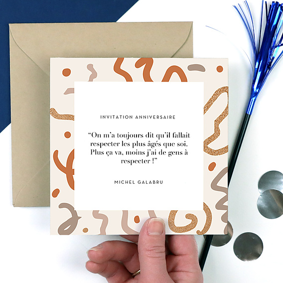 Invitation anniversaire Humour Après 1