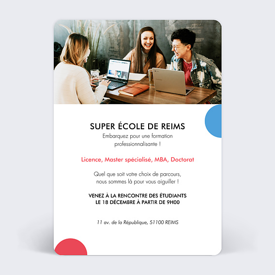 Invitation professionnelle Portes Ouvertes Tangram Verso
