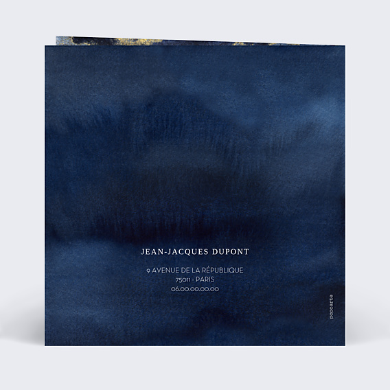 Invitation Anniversaire Adulte Bleu