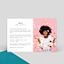 Invitation anniversaire Craie Rose Verso