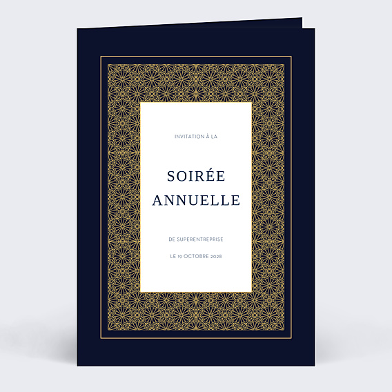 Invitation Professionnelle Rosace Chic