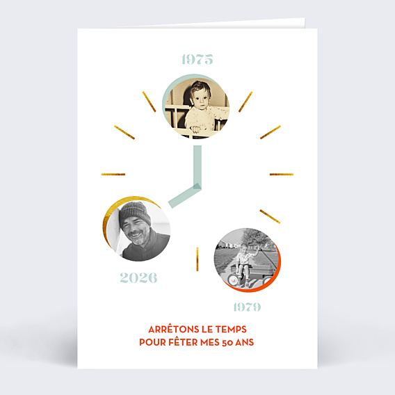 Invitation Anniversaire Adulte Multicolore 3 Photos