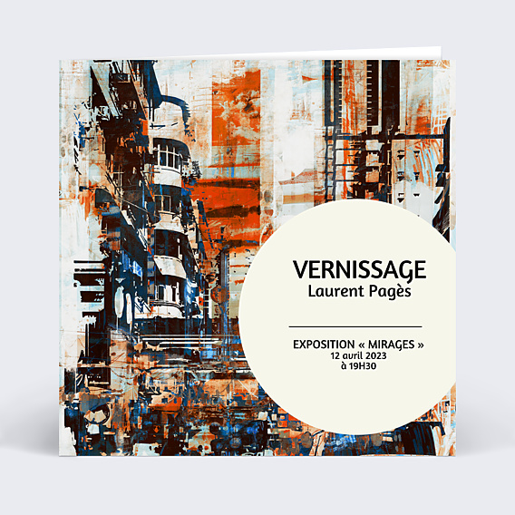 Invitation Professionnelle Exposition peinture