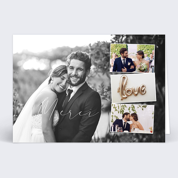 Remerciements mariage vignettes