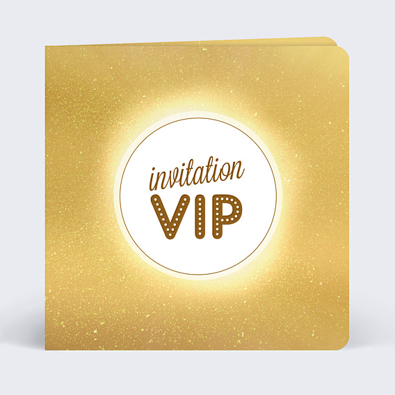 Invitation Toutes Occasions Invitation VIP Or