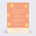 Invitation anniversaire Hippie Verso
