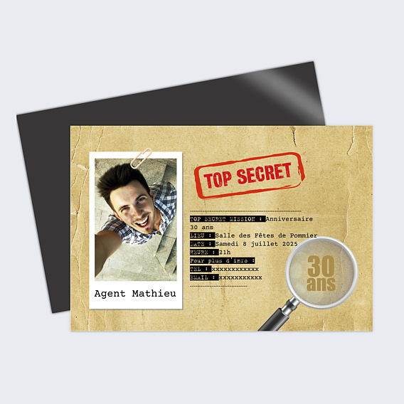 Invitation anniversaire Anniversaire Surprise