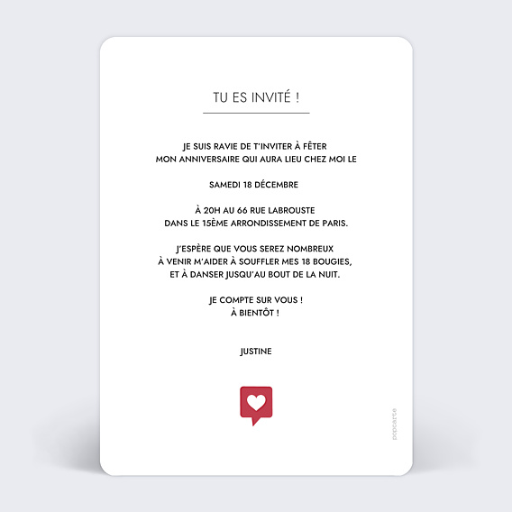 Invitation Anniversaire Adulte 18 ans Humour
