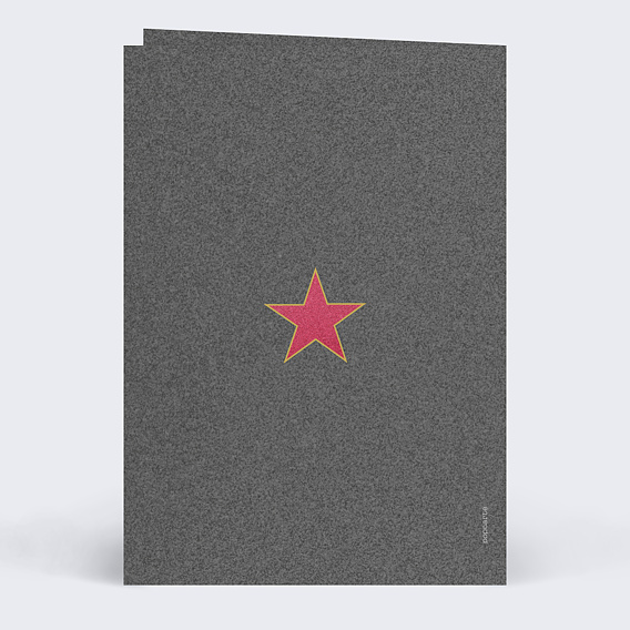 Invitation anniversaire Star Verso