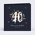 Invitation Anniversaire Adulte Grands chiffres fleurs