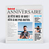 Invitation Anniversaire Adulte Journal