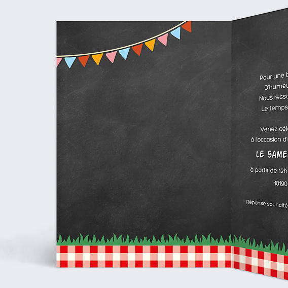 Invitation Anniversaire Adulte Pique-nique Champêtre