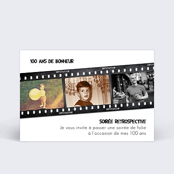 Invitation Anniversaire Adulte Soirée Anniversaire Rétrospective