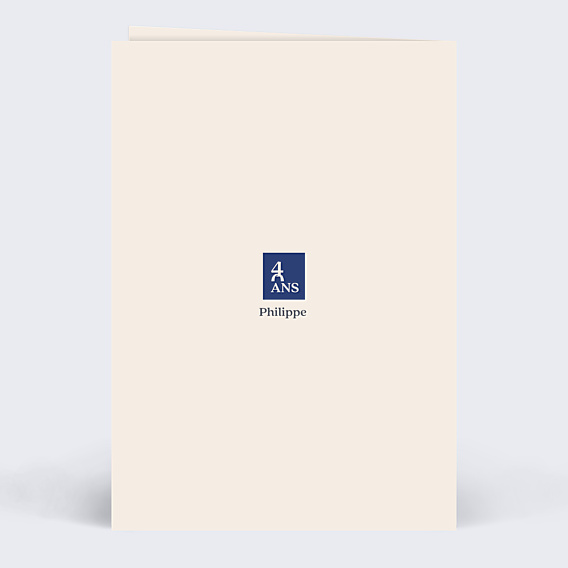 Invitation Anniversaire Adulte Classique Homme