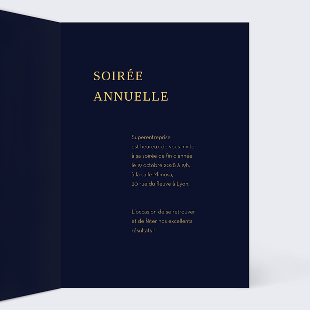 Invitation Professionnelle Rosace Intérieur Droit