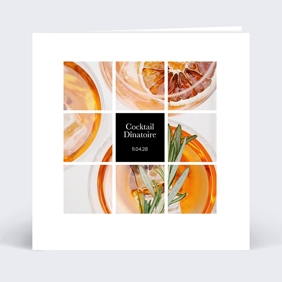 Invitation professionnelle Inauguration Entreprise Recto