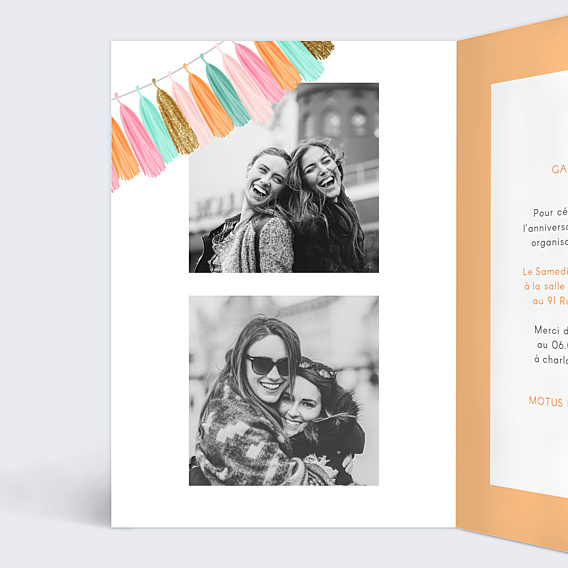 Invitation Anniversaire Adulte Sacrée Fête Transparence