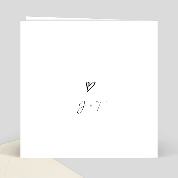 Carte Pacs Coeur et Dessins Verso