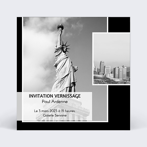 Invitation Professionnelle Exposition photo 