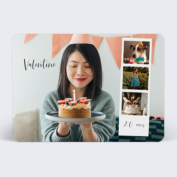 Invitation Anniversaire Adulte Polaroid