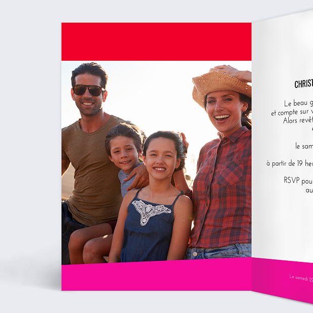 Invitation Anniversaire Tabloïd Intérieur Gauche
