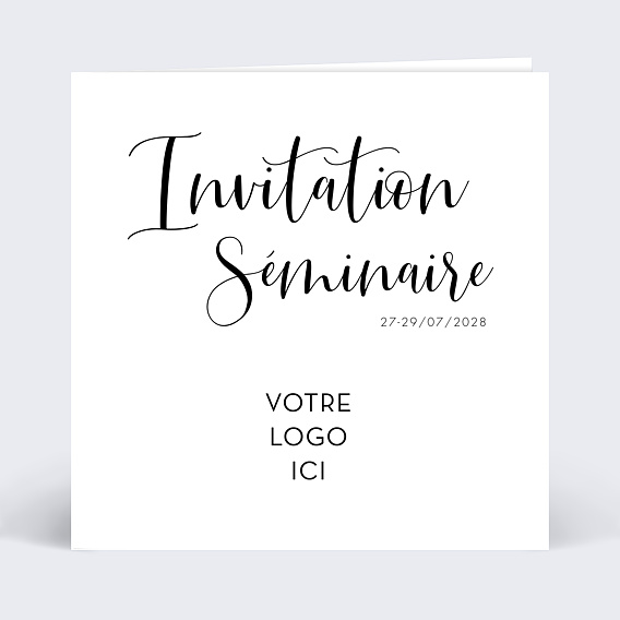 Invitation professionnelle Invitation Professionnelle Célébration Recto