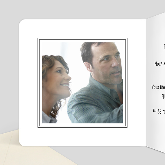 Invitation professionnelle Invitation Professionnelle Célébration Intérieur Gauche