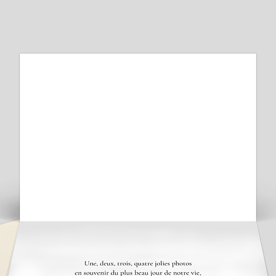 Carte remerciement mariage Vignettes Intérieur Gauche