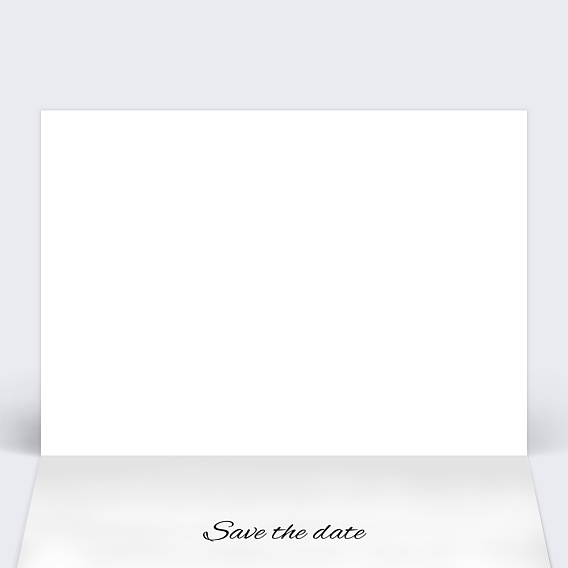 Carte d'invitation Sobre et Jolie Intérieur Gauche