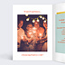 Invitation anniversaire Multicolore 3 Photos Intérieur Gauche