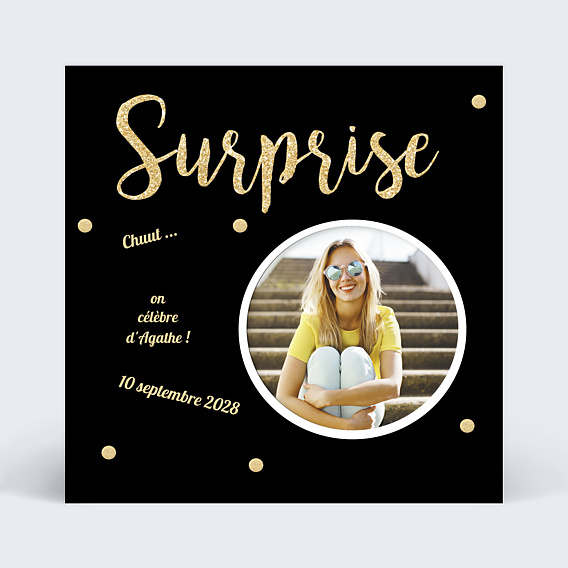 Invitation Toutes Occasions Pois Chic
