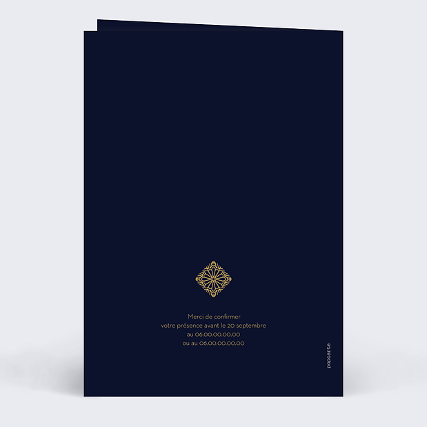Invitation Professionnelle Rosace Verso