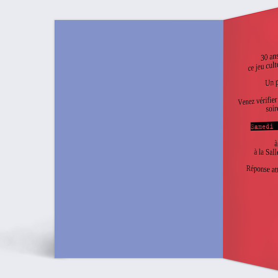 Invitation Anniversaire Adulte Cube