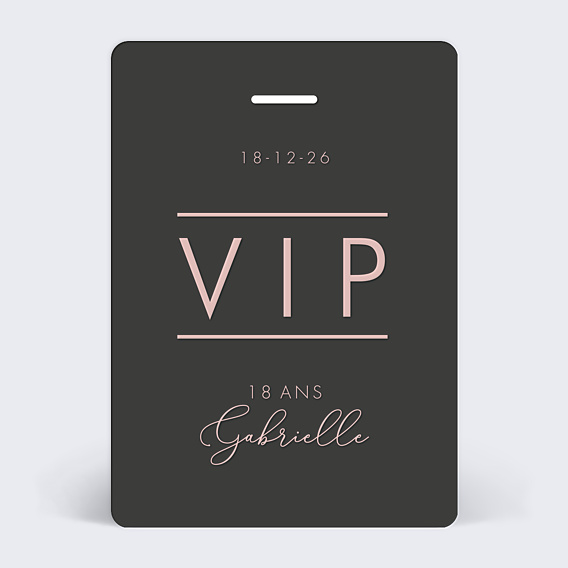 Invitation Anniversaire Adulte Pass VIP