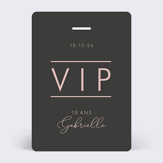 Invitation Anniversaire Adulte Pass VIP