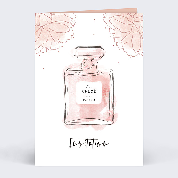 Invitation Anniversaire Adulte Parfum
