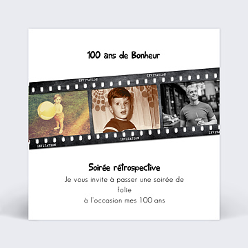 Invitation Anniversaire Adulte Soirée Anniversaire Rétrospective