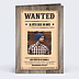 Invitation Anniversaire Adulte Wanted
