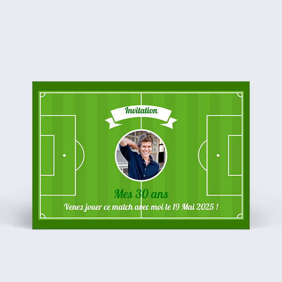 Invitation Anniversaire Adulte Foot