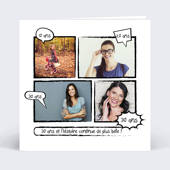 Invitation Anniversaire Adulte Bande Dessinée