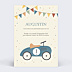 Invitation Anniversaire Enfant Voiture Bleue