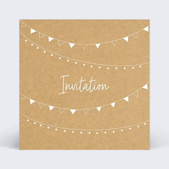 Invitation Toutes Occasions Fanions Bucolique