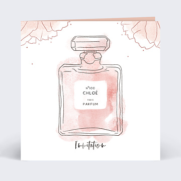 Invitation Anniversaire Virtuelle Parfum