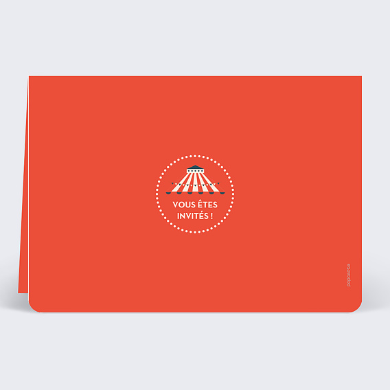 Invitation anniversaire Vintage Verso