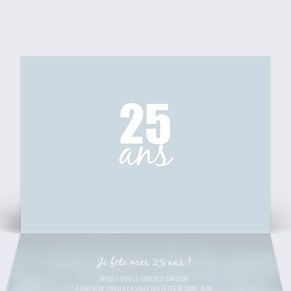 Invitation Anniversaire Adulte 25 ans
