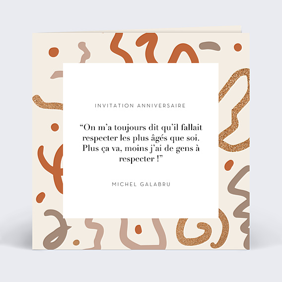 Invitation Anniversaire Adulte Humour