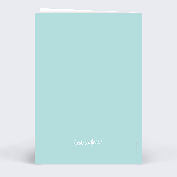 Invitation Anniversaire Paillettes Verso