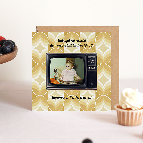 Invitation anniversaire Qui est ce Bébé ? Après 4