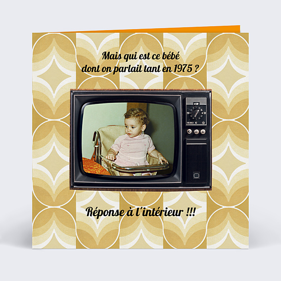 Invitation Anniversaire Adulte Qui est ce Bébé ?